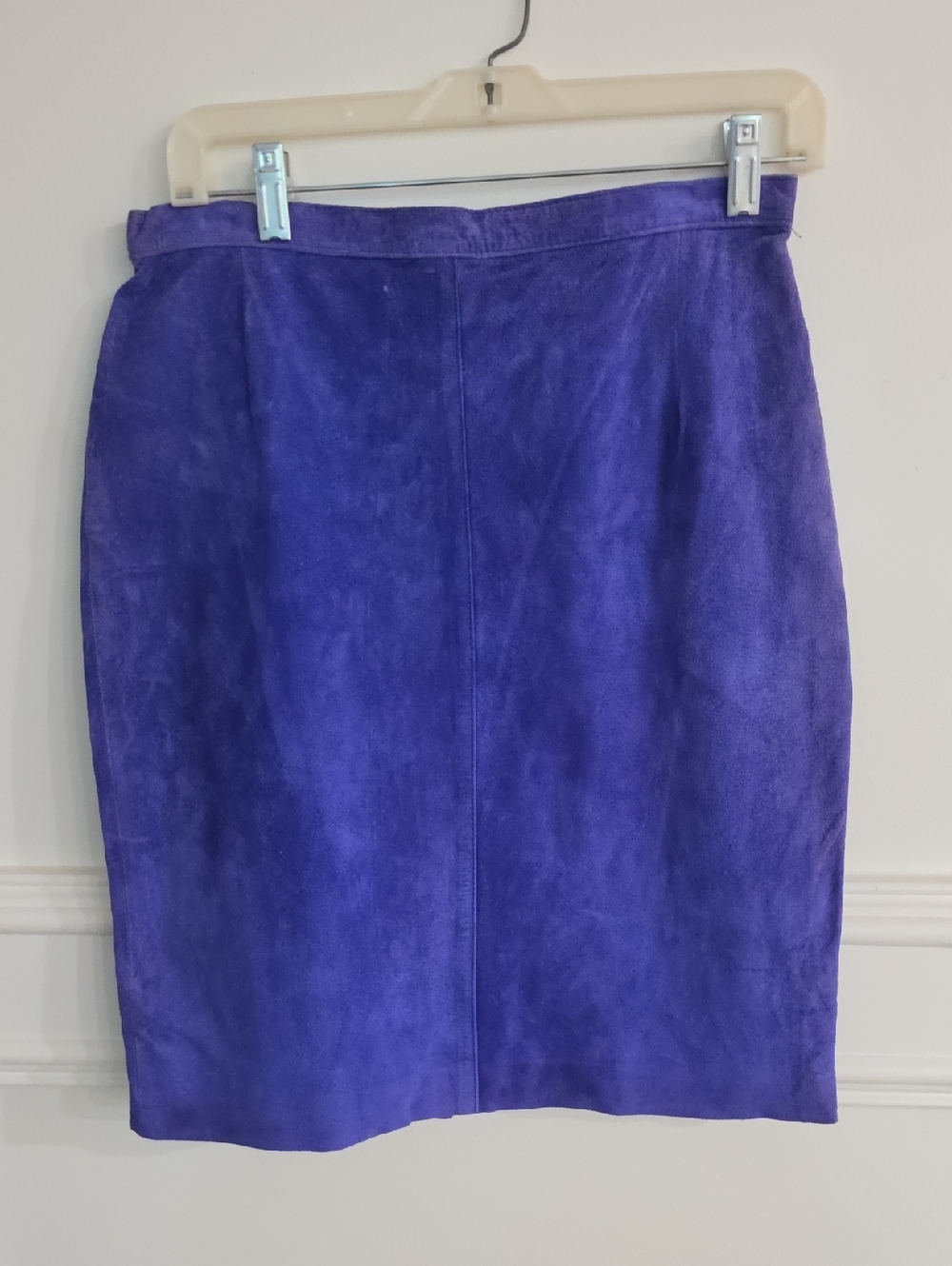 Esprit Bold Purple Suede Pencil Skirt